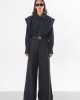 Arpyes Otzi Black Wide-Leg Denim Παντελόνι