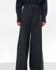 Arpyes Otzi Black Wide-Leg Denim Παντελόνι