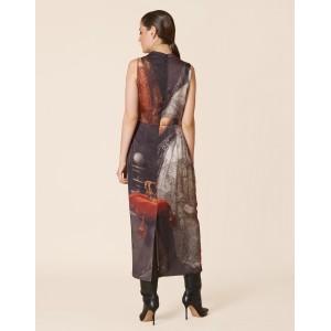 Avant Garde Midi Printed Φόρεμα