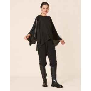 Avant Garde Black Oversized Μπλούζα