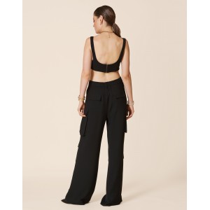 Avant Garde Crop Black Τοπ