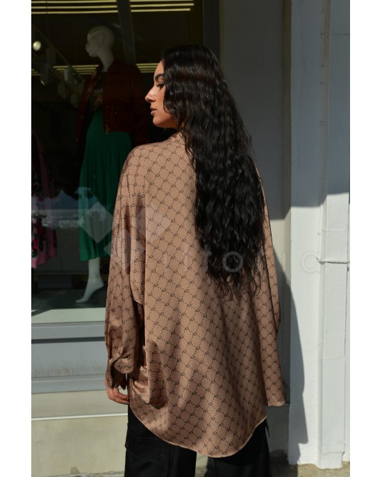 Avant Garde Logo Camel Relaxed Oversized Πουκάμισο