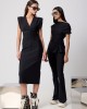 Avant Garde Sleeveless Midi Black Φόρεμα Avant Garde Sleeveless Midi Black Φόρεμα