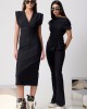 Avant Garde Sleeveless Midi Black Φόρεμα Avant Garde Sleeveless Midi Black Φόρεμα