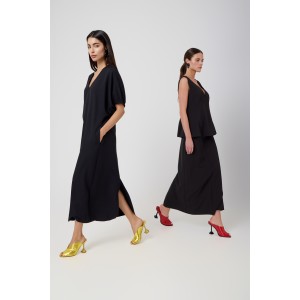 Avant Garde Midi Oversized Black Φόρεμα Avant Garde Midi Oversized Black Φόρεμα