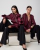 Avant Garde Velvet Effect Burgundy Μπλούζα Avant Garde Velvet Effect Burgundy Μπλούζα