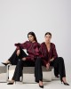 Avant Garde Velvet Effect Burgundy Μπλούζα Avant Garde Velvet Effect Burgundy Μπλούζα