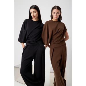 Avant Garde Asymetric Set Dark Brown Μπλούζα & Παντελόνι Avant Garde Asymetric Set Dark Brown Μπλούζα & Παντελόνι