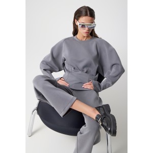 Avant Garde Heavy Weight Jersey Grey Μπλούζα & Παντελόνι