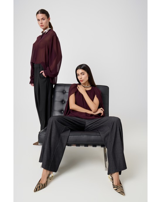 Avant Garde Loose Fit Burgundy Μπλούζα Avant Garde Loose Fit Burgundy Μπλούζα