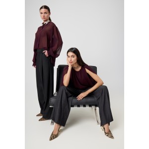 Avant Garde Loose Fit Burgundy Μπλούζα