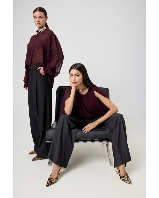 Avant Garde Loose Fit Burgundy Μπλούζα Avant Garde Loose Fit Burgundy Μπλούζα