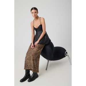 Avant Garde Animal Print Midi Φούστα