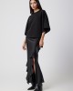 Avant Garde Satin Black Maxi Φούστα Avant Garde Satin Black Maxi Φούστα