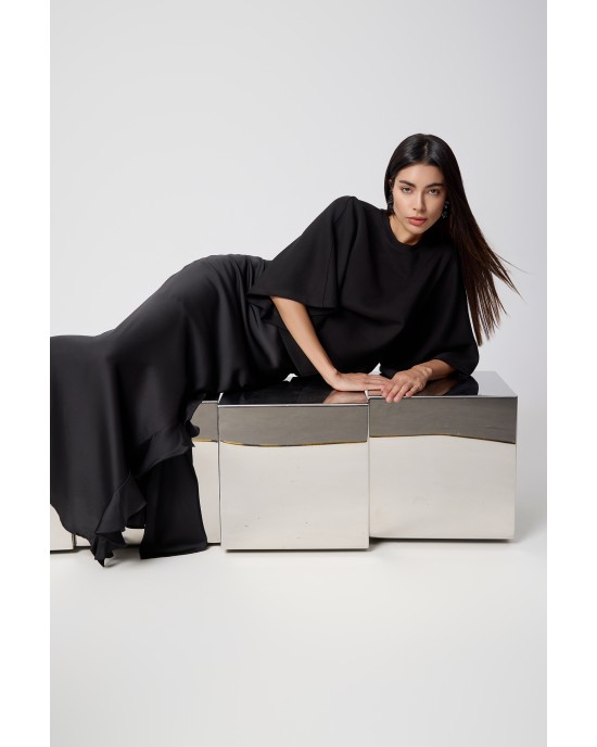Avant Garde Heavy Weight Jersey Oversized Black Μπλούζα Avant Garde Heavy Weight Jersey Oversized Black Μπλούζα