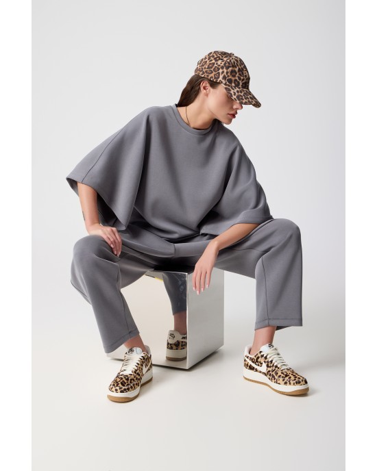 Avant Garde Heavy Weight Jersey Oversized Grey Μπλούζα Avant Garde Heavy Weight Jersey Oversized Grey Μπλούζα