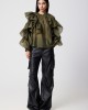 Avant Garde Faux Leather Cargo Black Παντελόνι Avant Garde Faux Leather Cargo Black Παντελόνι