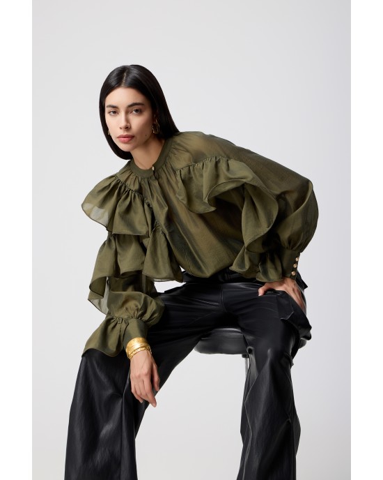 Avant Garde Faux Leather Cargo Black Παντελόνι Avant Garde Faux Leather Cargo Black Παντελόνι
