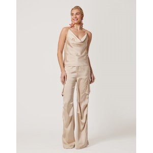 Avant Garde Cargo Vanilla Satin Παντελόνι