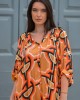 Avant Garde Pink/Peach Midi Φόρεμα