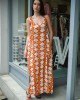 Avant Garde Peach/Pink Sleeveless Φόρεμα