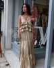Avant Garde Foil Gold Set Cami Top & Maxi Φούστα