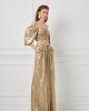 Avant Garde Foil Gold Set Crop Μπλούζα & Παντελόνι