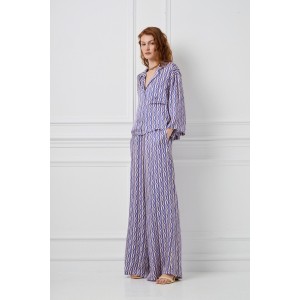 Avant Garde Mauve/Blue Set Πουκάμισο & Παντελόνι