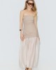 Avant Garde Strapless Maxi Taupe Φόρεμα