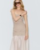 Avant Garde Strapless Maxi Taupe Φόρεμα
