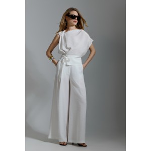 Avant Garde Linen-Effect Set Μπλούζα & Παντελόνι
