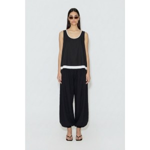 Avant Garde Double-layered Sleeveless Black Μπλούζα