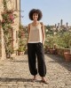 Avant Garde Double-layered Sleeveless Vanilla Μπλούζα