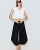 Avant Garde Balloon Cropped White Μπλούζα