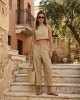 Avant Garde Balloon Wide-Leg Cropped Beige Παντελόνι