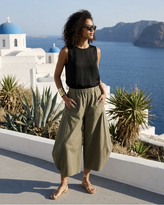 Avant Garde Harem Balloon Khaki Παντελόνι
