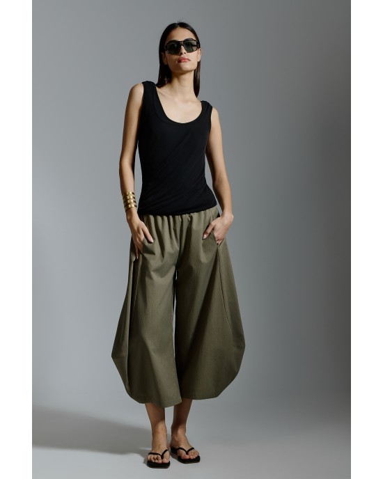 Avant Garde Harem Balloon Khaki Παντελόνι