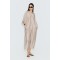 Avant Garde Satin Palazzo Beige Παντελόνι