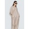 Avant Garde Satin Oversized Tunic Beige Μπλούζα