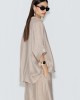 Avant Garde Satin Oversized Tunic Beige Μπλούζα