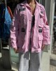 Ayios Basic Collection Pastel Pink Oversized Τζάκετ