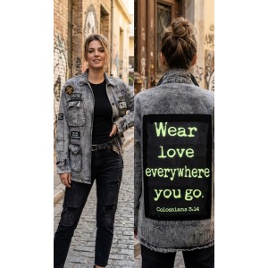 Ayios Basic Collection Grey Oversized Τζάκετ