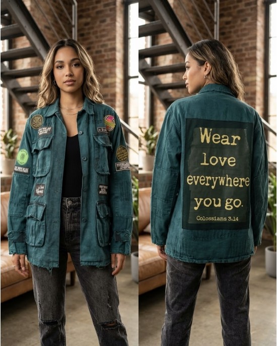 Ayios Basic Collection Petrol Oversized Τζάκετ