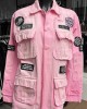 Ayios Basic Collection Pink Oversized Τζάκετ