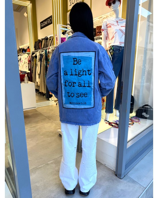 Ayios Basic Collection Blue Oversized Τζάκετ Ayios Basic Collection Blue Oversized Τζάκετ