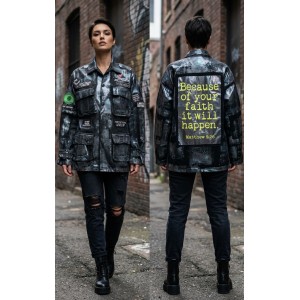 Ayios Foil Collection Black Oversized Τζάκετ