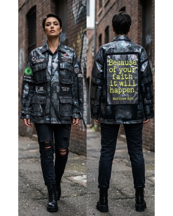 Ayios Foil Collection Black Oversized Τζάκετ