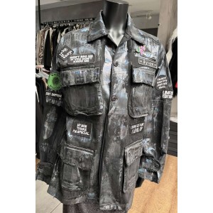 Ayios Foil Collection Black Oversized Τζάκετ