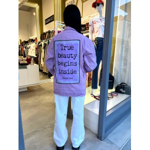 Ayios Basic Collection Glee Lilac Oversized Τζάκετ Ayios Basic Collection Glee Lilac Oversized Τζάκετ