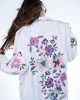 Ayios White Flower Oversized Τζάκετ